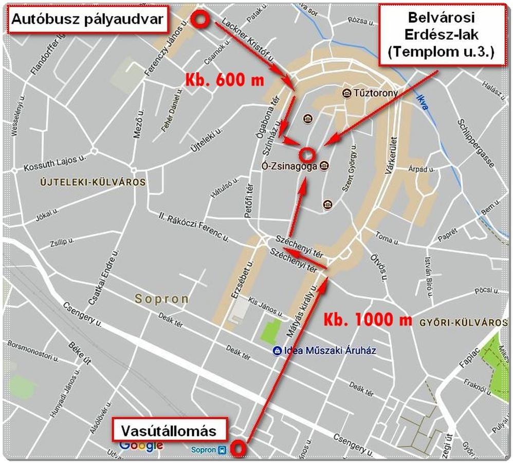 Belvarosi Erdesz-Lak Шопрон Екстериор снимка